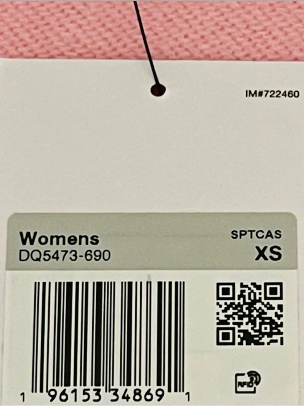 Nike Pink Crew Sweatshirt with Embroidered Swoosh